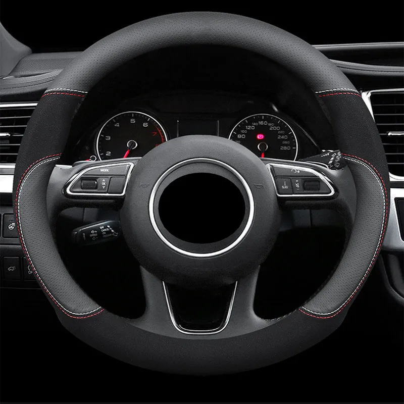

Apply toPopular Genuine Leather Car Steering Wheel Cover 15 Inch/38cm for Audi A1 A3 A4 A5 A6 A7 A8 Q2 Q3 Q5 Q7 Q8 R8 S4 S3 S5 S