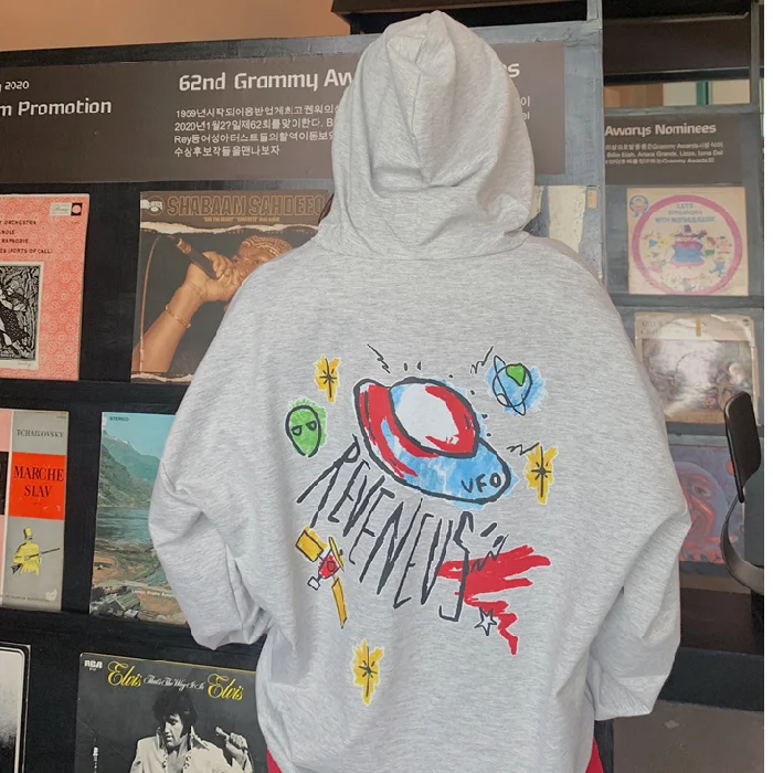 

Женский свободный свитер с капюшоном, большие размеры