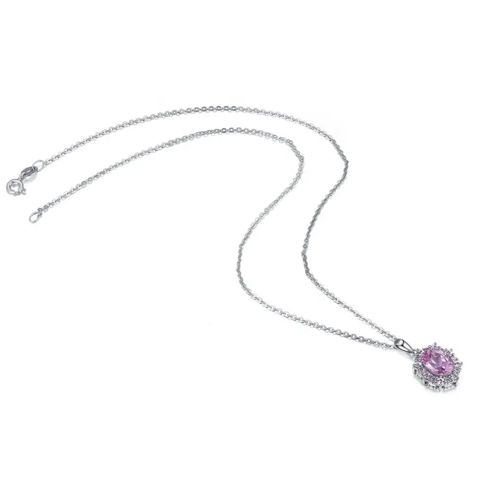 8*10 мм S925 изящное ювелирное изделие из стерлингового серебра кулон ожерелье