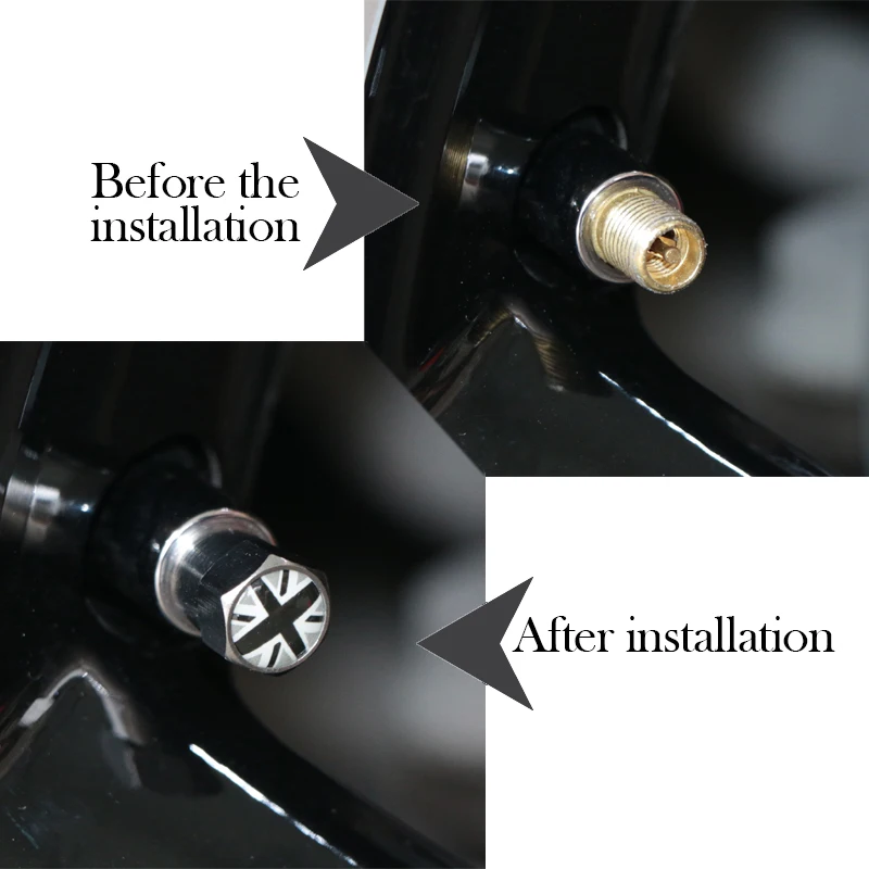 Автомобильный Стайлинг эмблема национального флага колпачки для клапанов