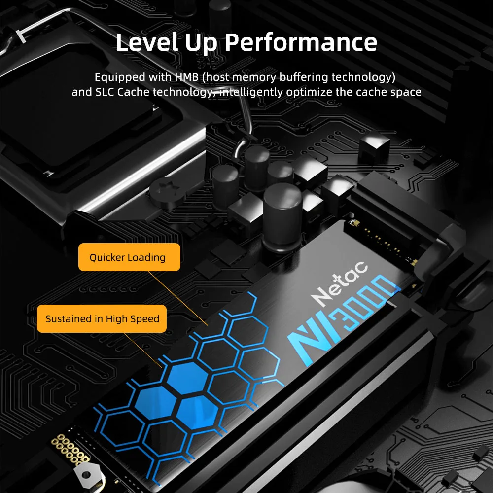 Внутренний твердотельный накопитель Netac M2 SSD NVMe 250 ГБ 500 Гб ТБ M.2 2280 PCIe |