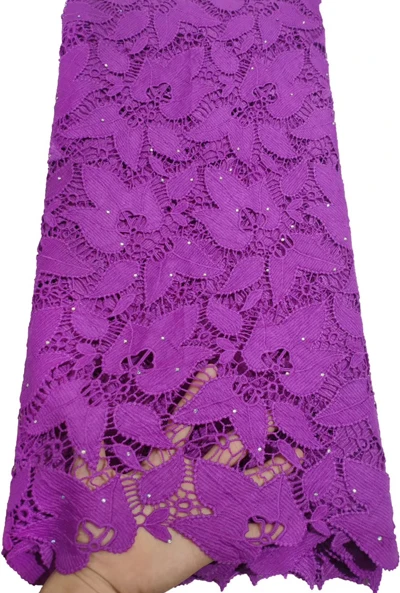 Оптовая продажа 5 ярдов последняя модель Водорастворимая химическая кружевная