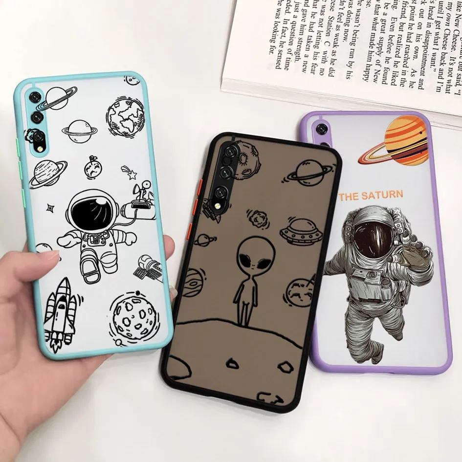 For Huawei Y8P Case Back Cover Space Astronaut Fundas Silicone TPU Soft Phone 2020 AQM-LX1 Y 8P Cases 6.3“” | Мобильные телефоны