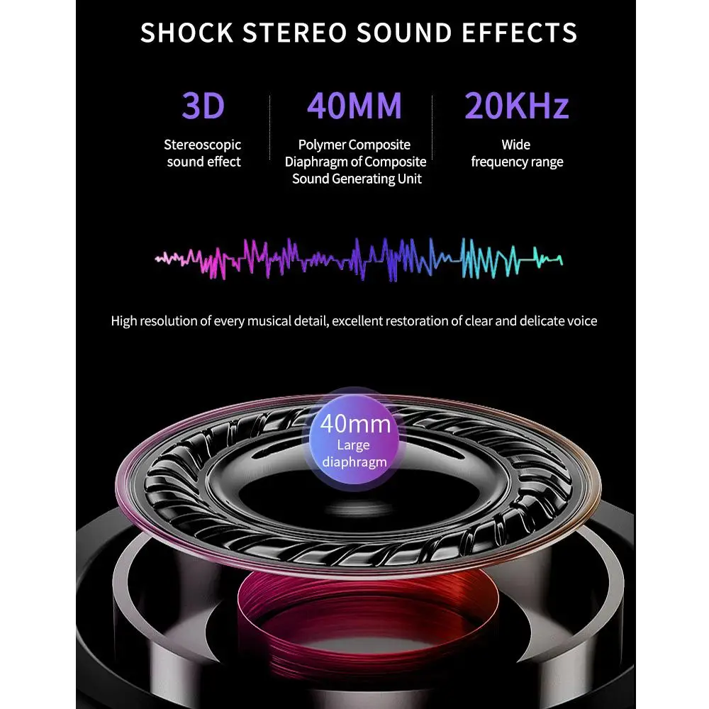 ANC8 активные шумоподавления беспроводные наушники Bluetooth гарнитура с супер HiFi глубокий бас 20H для путешествий работы