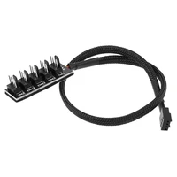 1 to 5 4 pin tx4 pwm cpu cooling fancase splitter adapter braided power cable hub splitter adapter 39 5cm z07 drop ship
