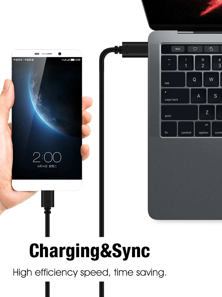 Кабель usb type C к Micro 5pin Usb type-C USB-C 3,1 кабель MicroUsb OTG Usb C Быстрая зарядка данных для Macbook Usbc Android устройства