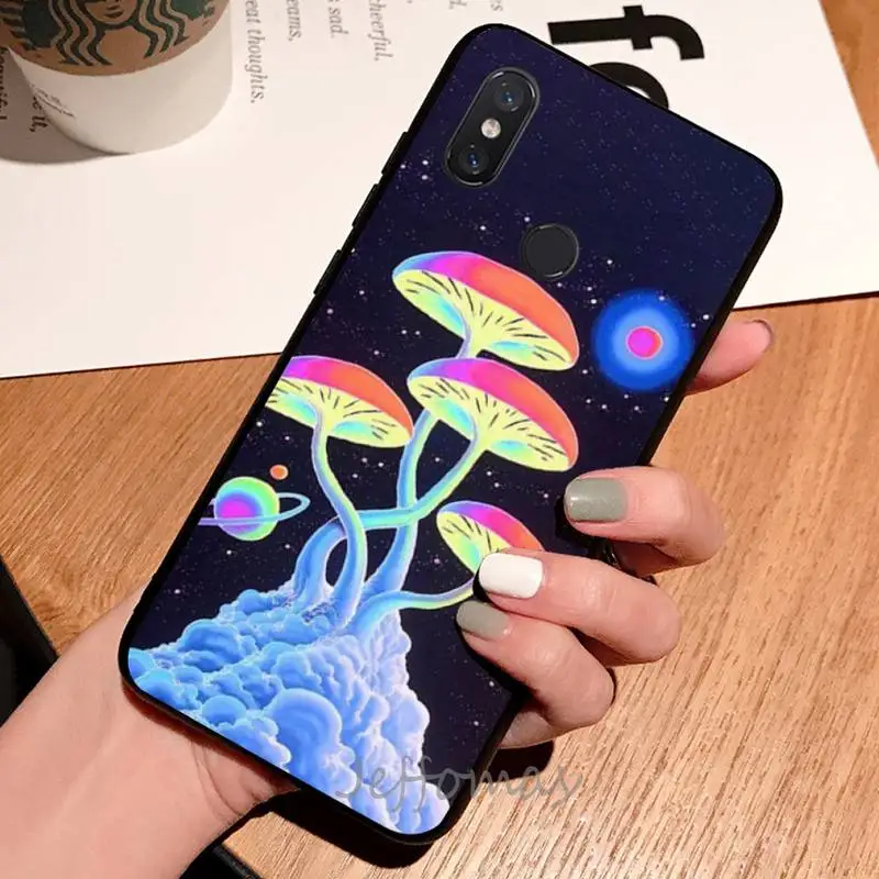 

Trippy Mushroom Psychedelic Phone Case For Xiaomi Redmi 4x 5 plus 6A 7 7A 8 mi8 8lite 9 note 4 5 7 8 pro