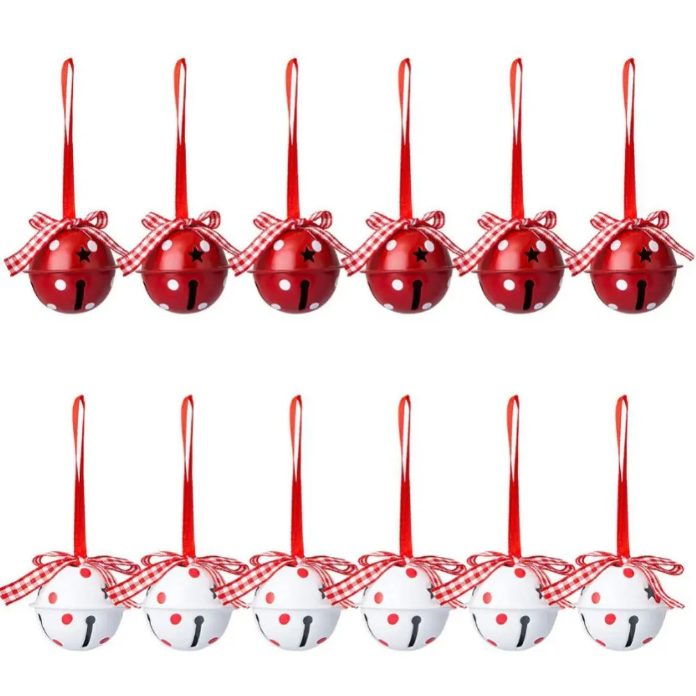 

12Pcs Christmas tree Bells Small Iron Loose Beads For Festival Party Decoration/Christmas Tree Decoration/DIY Crafts Accessories