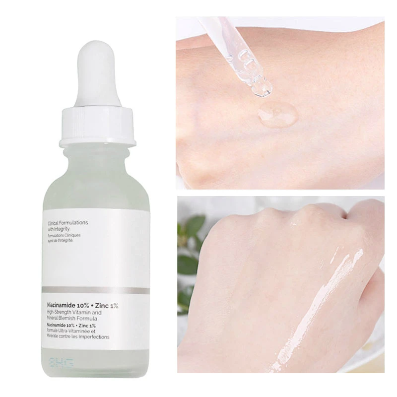 

Niacinamide 10% + Zinc 1% Face Shrink pores Serum Moisturizing Whitening Reduce Skin Blemishes Base Oil control Ordinary