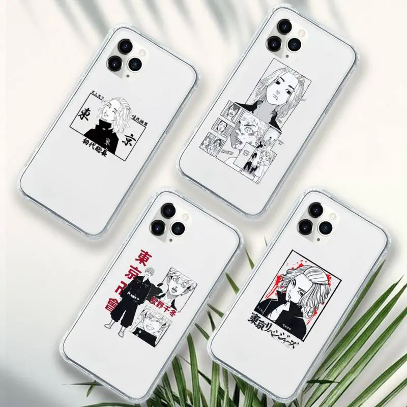 

Tokyo Revengers manjiro sano anime Phone Case Transparent soft For iphone 12 11 13 7 8 6 s plus x xs xr pro max mini
