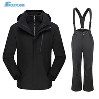 goexplore ski suit men winter warm windproof waterproof outdoor sports snow jackets and pants hot ski equipment snowboard set