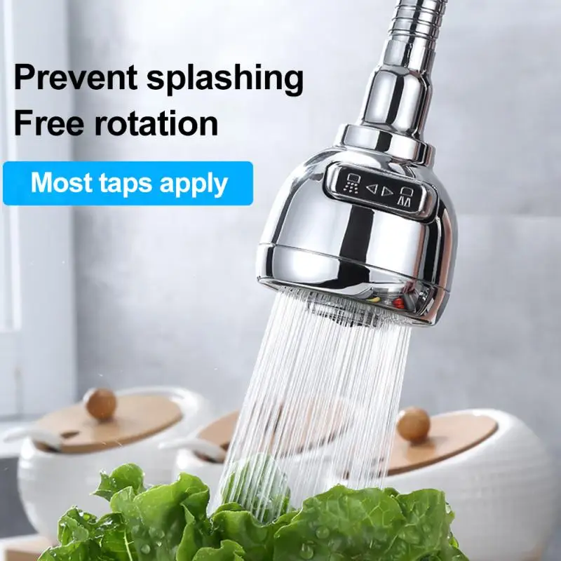 

Universal Rotating Faucet Pressurized Shower Kitchen Aerator Powerful Washing Two Stage Filter Basin Mouthwash Faucet