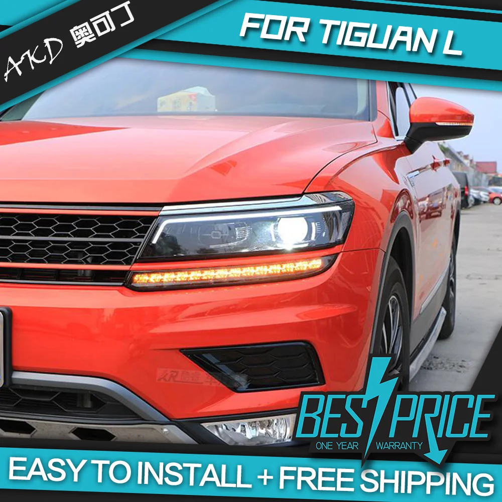 Автомобильные фары для Tiguan L 2017-2021 Стандартная автомобильная фара в сборе LHD RHD