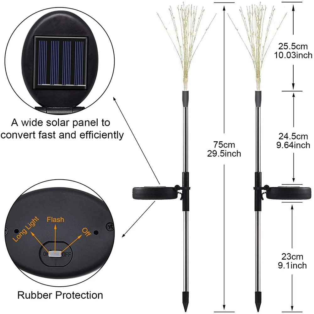 

Outdoor Dandelion Lamp Solar IP65 Lawn Lamp 90/120/150 LED Creative Holiday Lighting Christmas Decorations for Home Lawn Garden