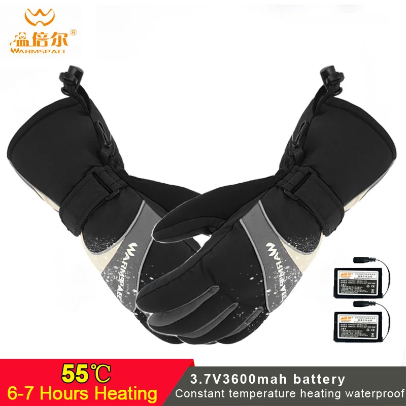 Электрический батарея с подогревом перчатки Смарт Управление 3600 мА/ч теплые