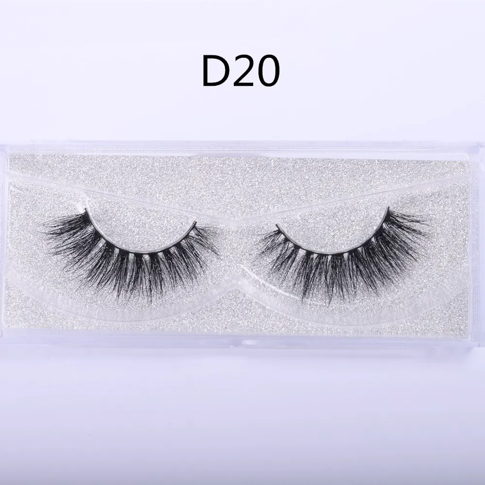 D20 WOWANGEL 3D норковые накладные ресницы, пучковые ресницы, пушистые Накладные ресницы ручной работы, норковые ресницы D06 - Цвет: D20