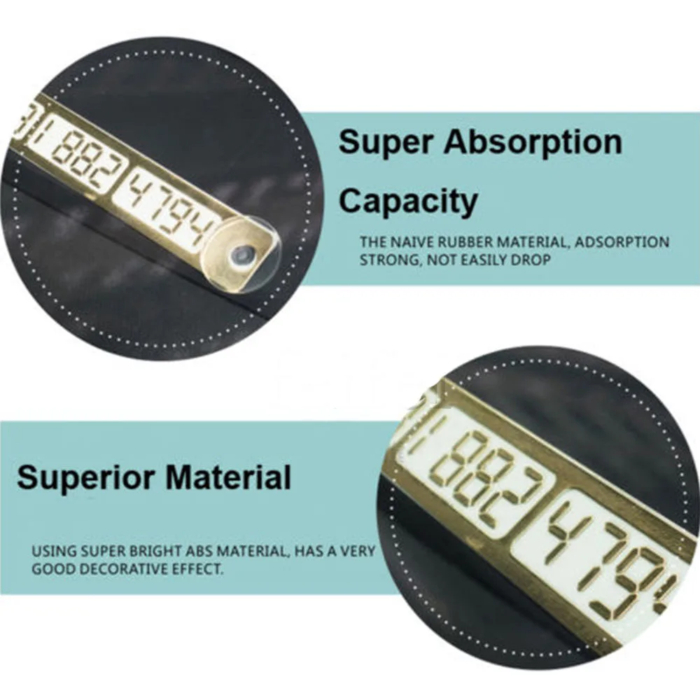 Car Styling Parking Notification Phone Number Card Luminous Plate W/Sucker | Автомобили и мотоциклы