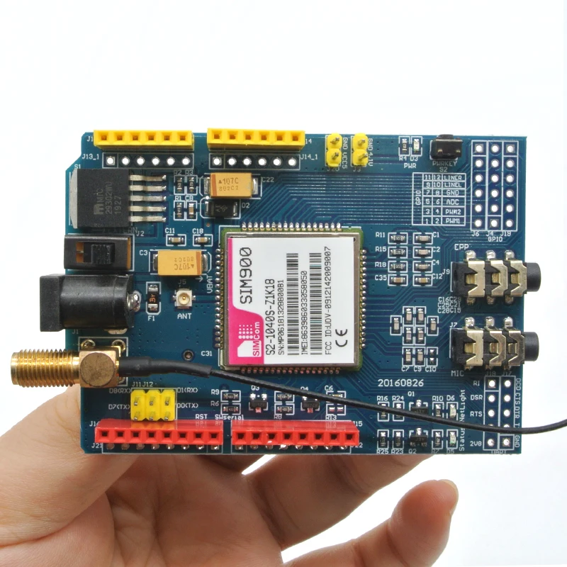 Модуль питания GSMSIM900 4 частоты макетная плата GSM GPRS SMS беспроводной модуль super TC35I