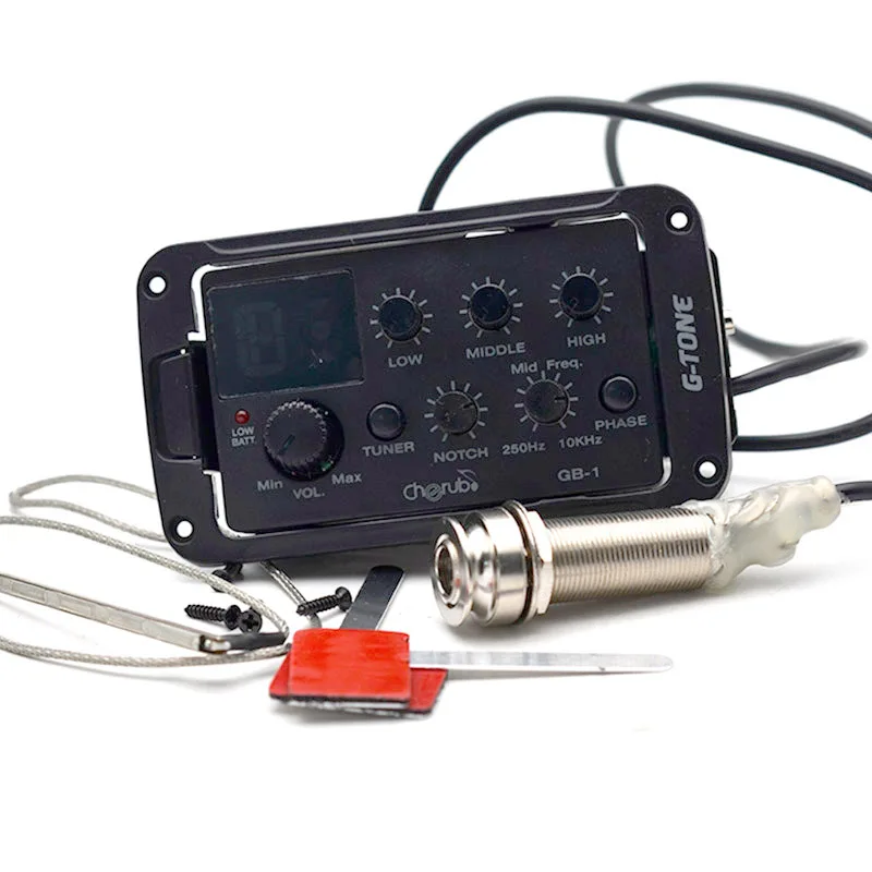 Предусилитель для акустической гитары Cherub GB-1 серии G-Tone пьезоусилитель 3-полосный