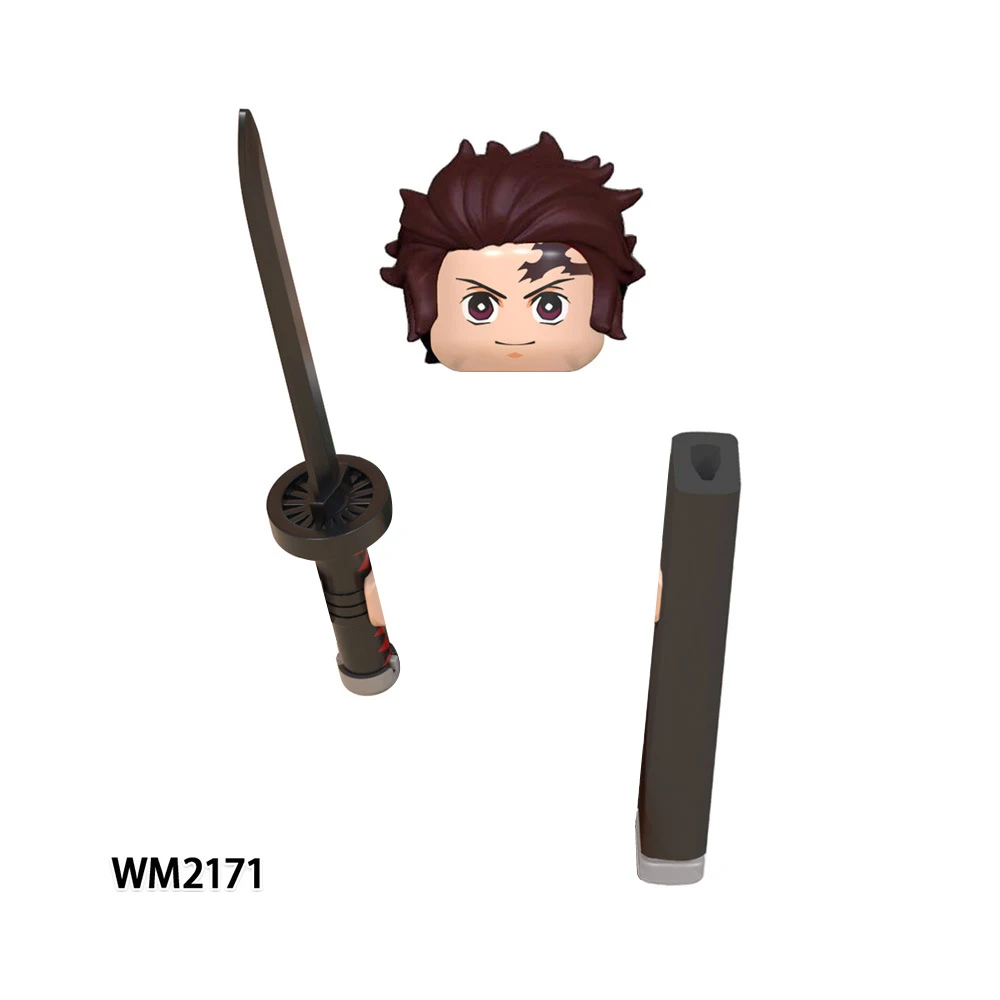 Фигурки героев аниме серия рассекающий демонов мини-кирпичи кубики камадо