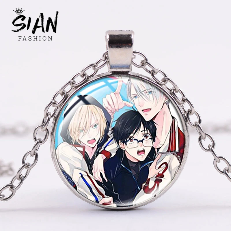 Ожерелье из японского аниме Yuri On Ice Victor Nikiforov подвеска Katsuki Косплей