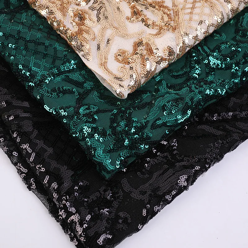 4 способ растягивания Ширина 125 блестящие пайетки Тюль Ткань для DIY Свадебная