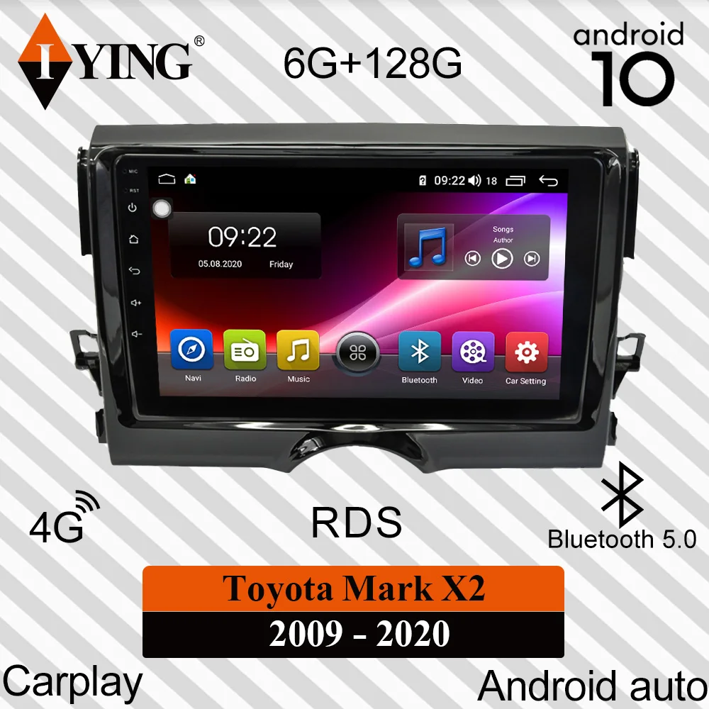 Автомобильный радиоприемник для Toyota Mark X2 X130 2009-2020 Android автомобильный