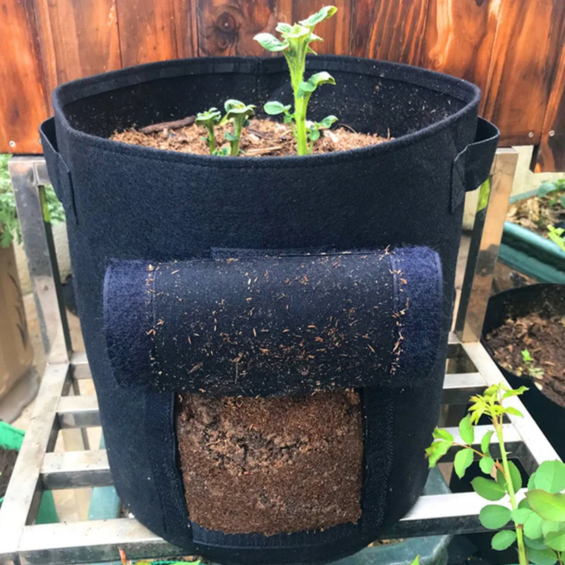

Plant Grow Bags 1PC Potato Pot Jardin Popular 3 Size Grow Bag Hot Sale High Quality Seedling Bag Garden Supplies Portable