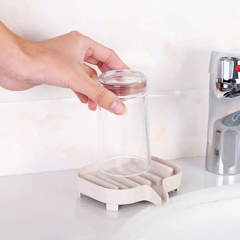 Креативная Экологически чистая Коробка для мыла из пшеничной соломы держатель в