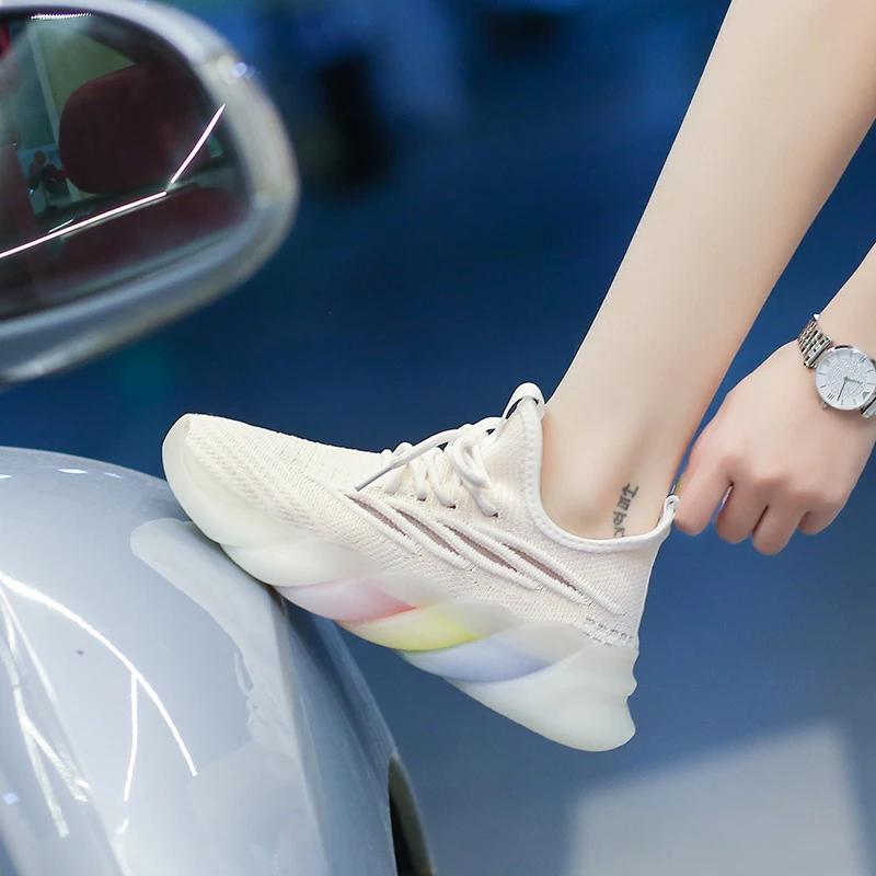 

Women Vulcanized Shoes High Quality Women Sneakers Slip On Flats Shoes Women Loafers Tenis Feminino Walking Flat shoes for women