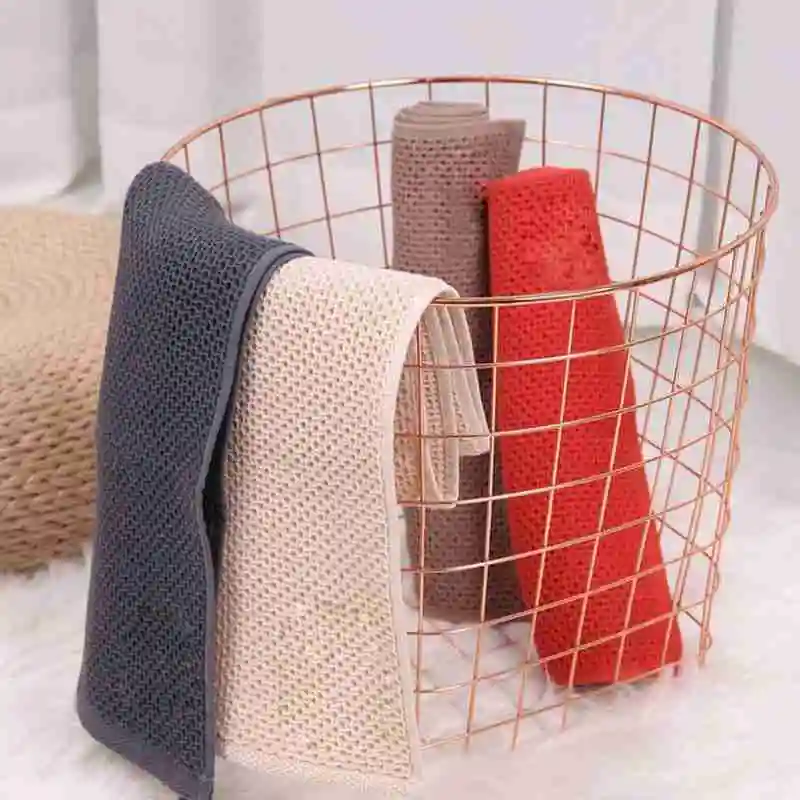 

Gauze Honeycomb Towel Cotton Absorbent And Non-linting Towel Gift Wash Plaid W3Z5 Face Waffle K9Q3