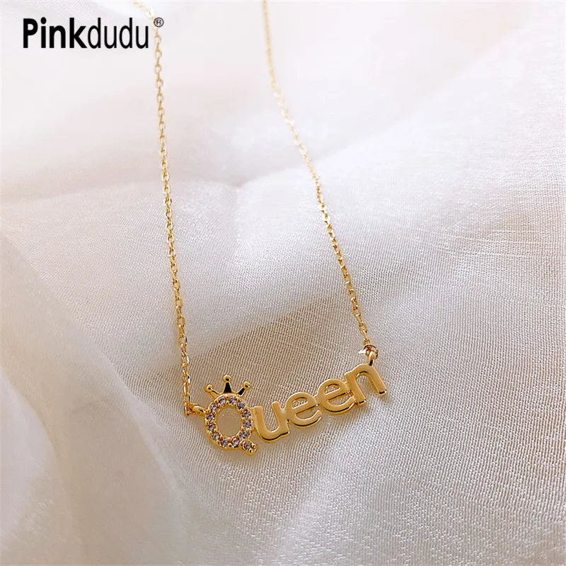 Pinkdudu сексуальное ожерелье ошейник крошечная роскошная хрустальная золотая