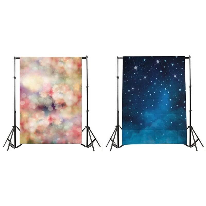 2 Pcs Thin Vinyl Photography Backdrops Abstract Pretty Theme Baby Newborn Birthday Photo Background Studio Props 5X7Ft &amp 3X5Ft |