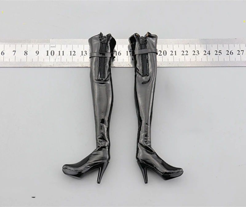 

1/6 Scale FS73029 Soviet Army Female Officer Long Boots with Connectors Models for 12''Figures Accessories DIY