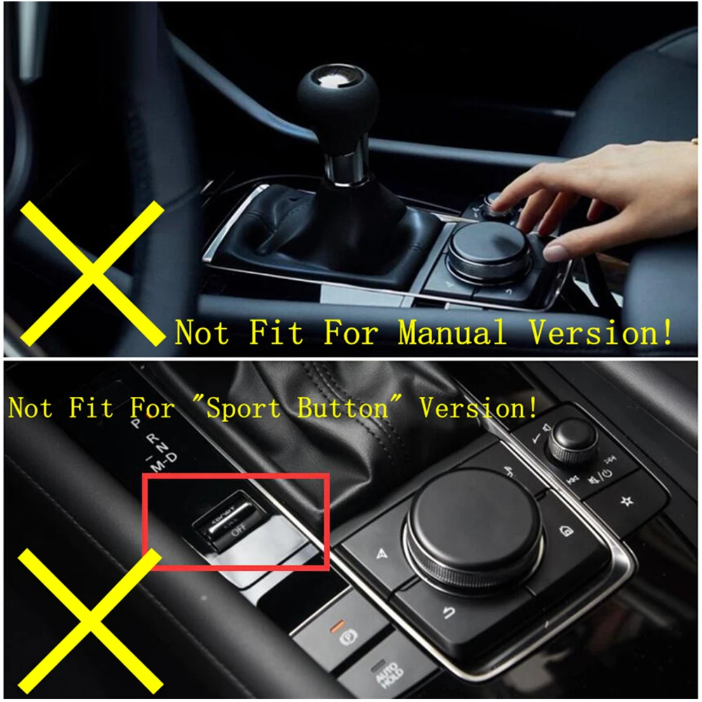 Для Mazda 3 2019 2020 углеродное волокно ABS внутренняя консоль панельная Накладка для