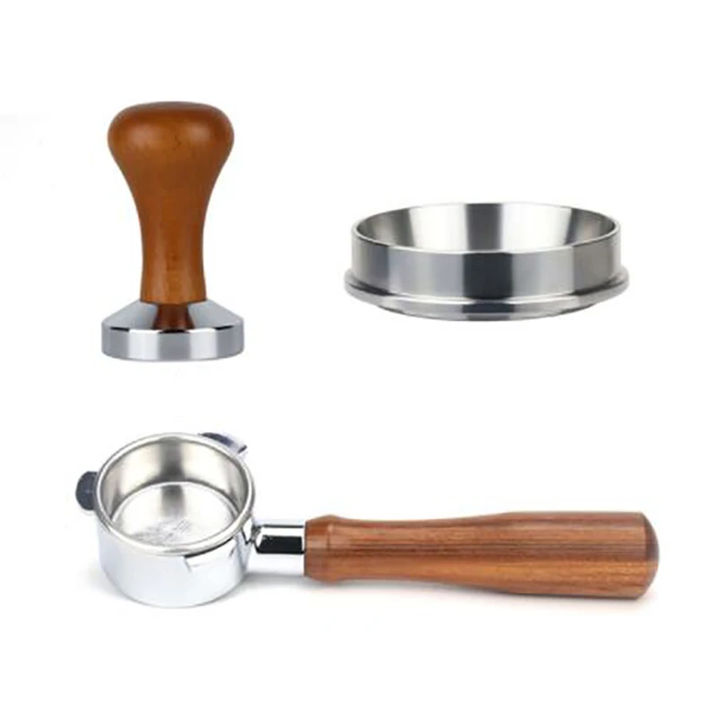 

Coffee Bottomless Portafilter for Breville 870/878/880 Filter 54MM Filter with Coffee Tamper and Intelligent Dosing Ring