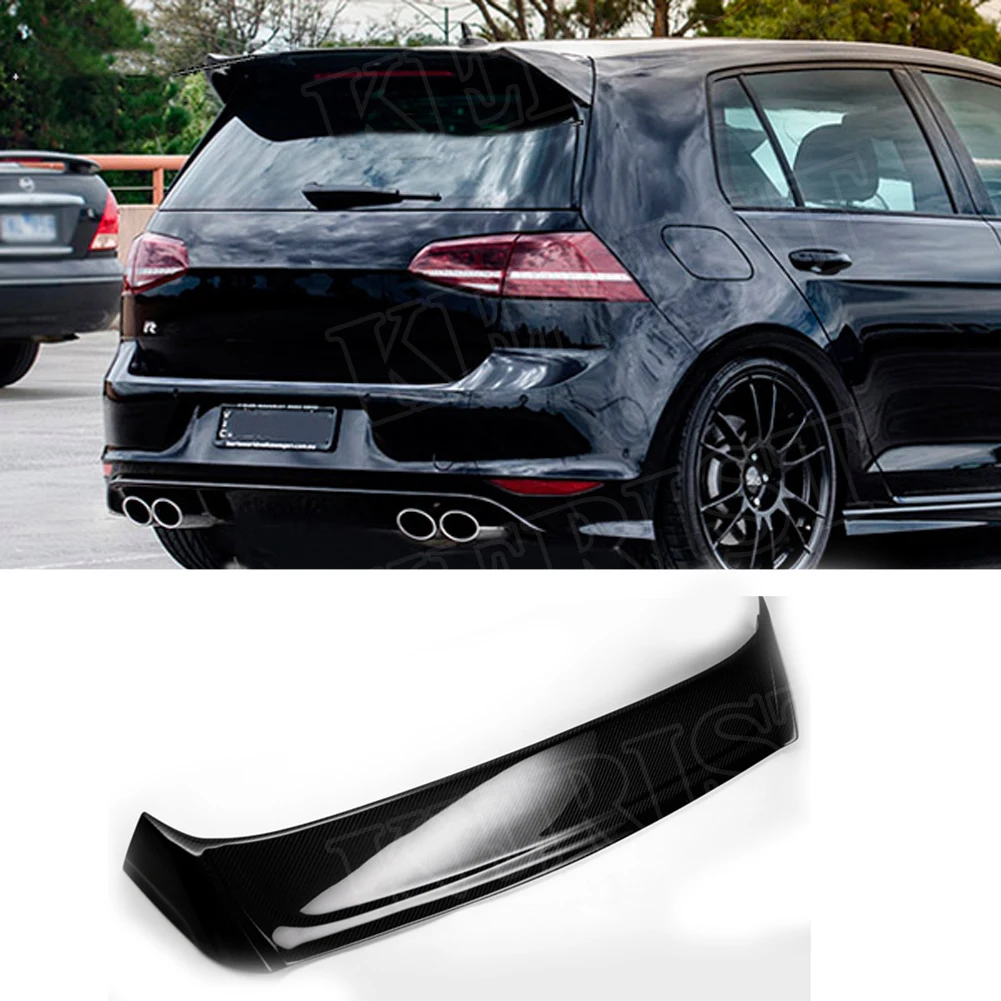 Блеск черный Задний боковой спойлер губа для Volkswagen Golf 7 MK7 Gti R Club Sport Style 2014-2018 |