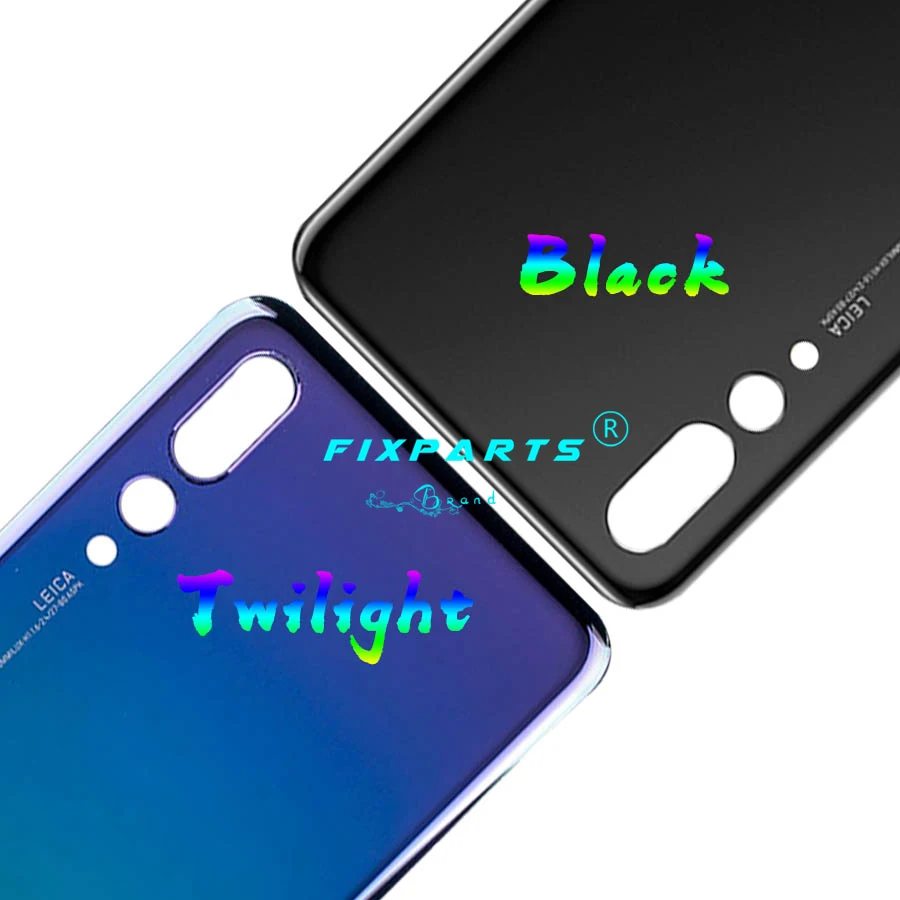 Задняя стеклянная крышка для Huawei P20 Pro аккумулятора панель задняя корпуса +