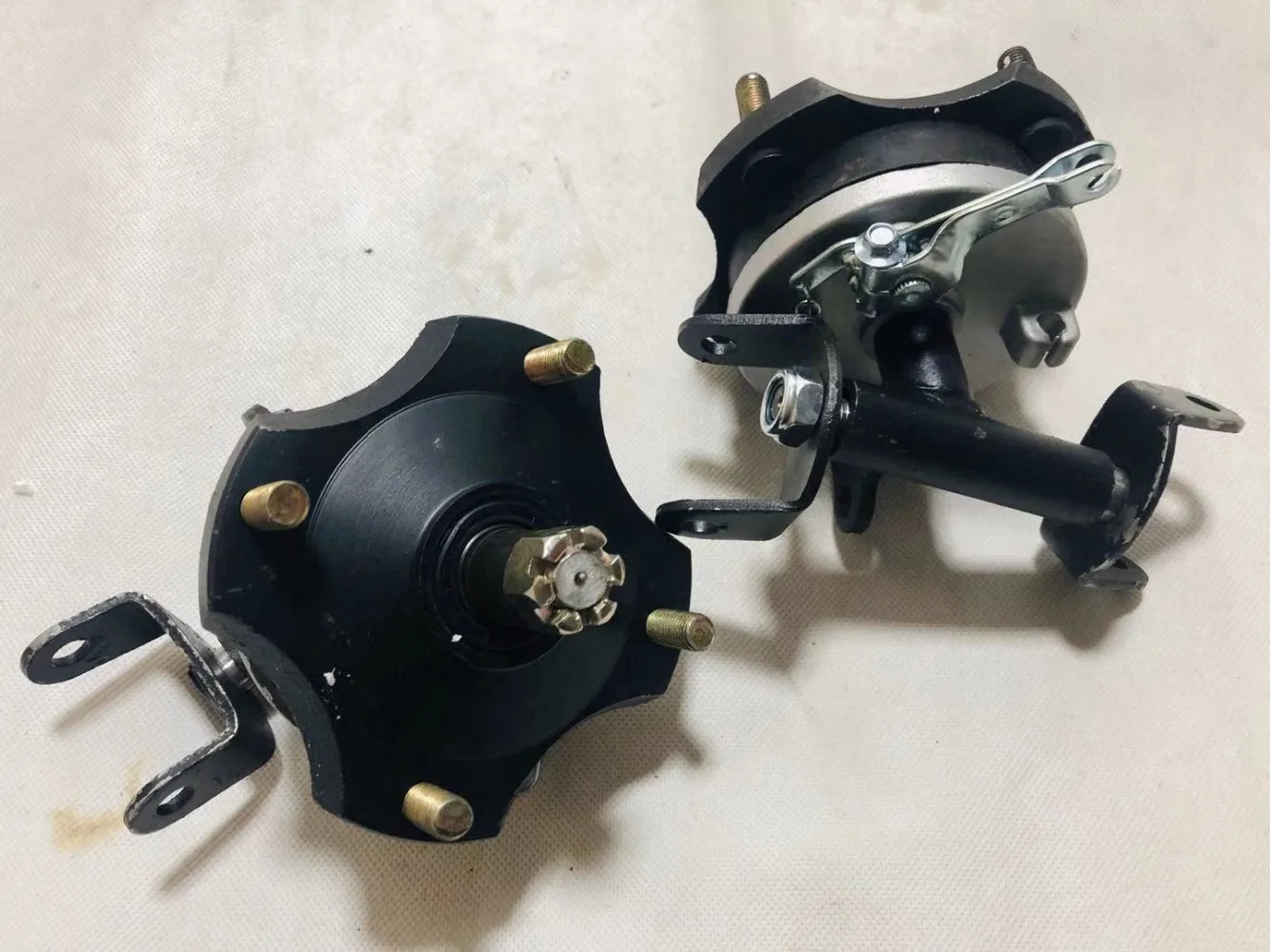 ATV GO KART картинг DIY амортизаторы передней подвески мотоцикла барабанные тормоза маятники с фланцем кулака