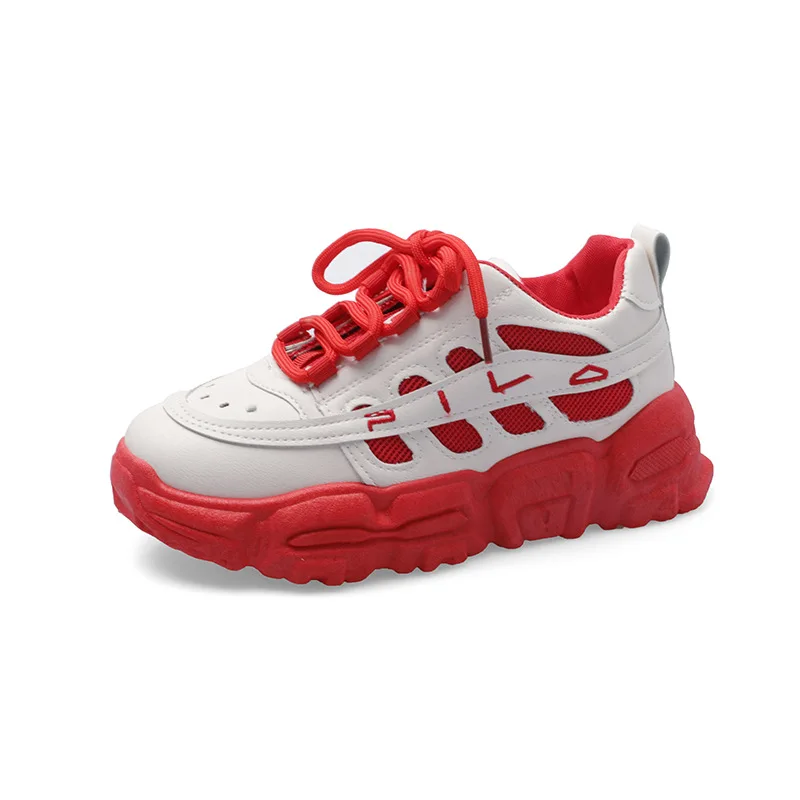 Женская обувь super fire net красная Уличная для папы в гонконгском стиле