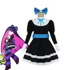 Трусики для косплея чулки с подвязкой Heroine анархия черное платье Косплей Костюм женский костюм горничной лолиты вечерняя форма