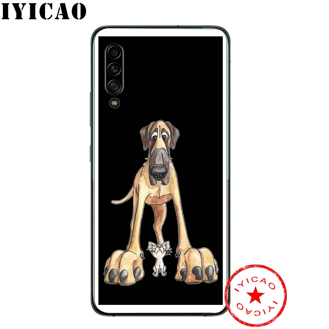 IYICAO с героями мультфильма Щенячий черный мягкий чехол для samsung Galaxy A50 A70 A60 A40 A30 A20 A10