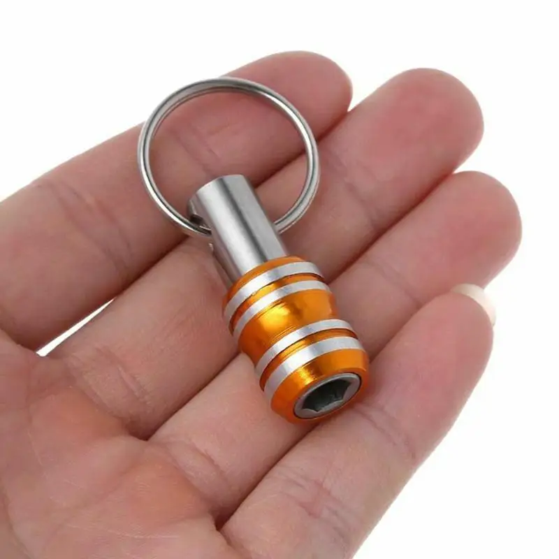 Сталь рукав пост 1/4 серии быстрой смены золотой брелок для ключей сверла винт