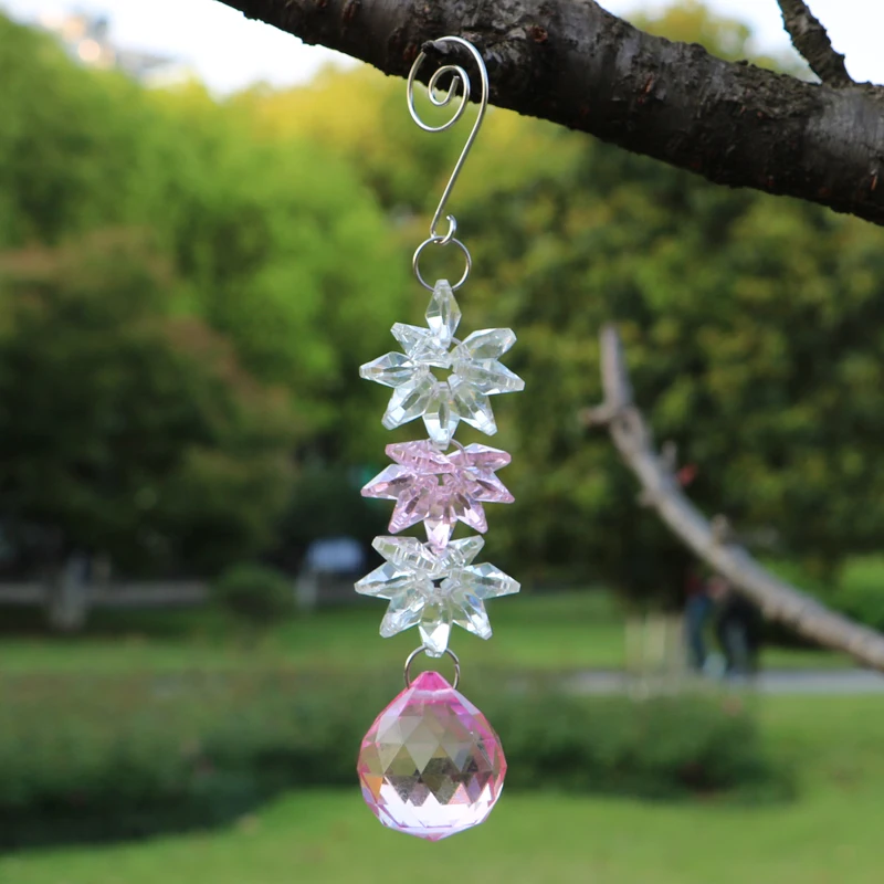 1 шт. стеклянный хрустальный шар для Ловца солнца кулон Радужный производитель