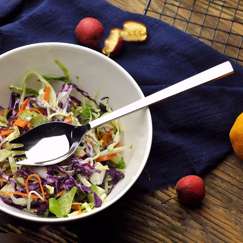 Вилка-ложка из нержавеющей стали для фруктов и салатов | Дом сад