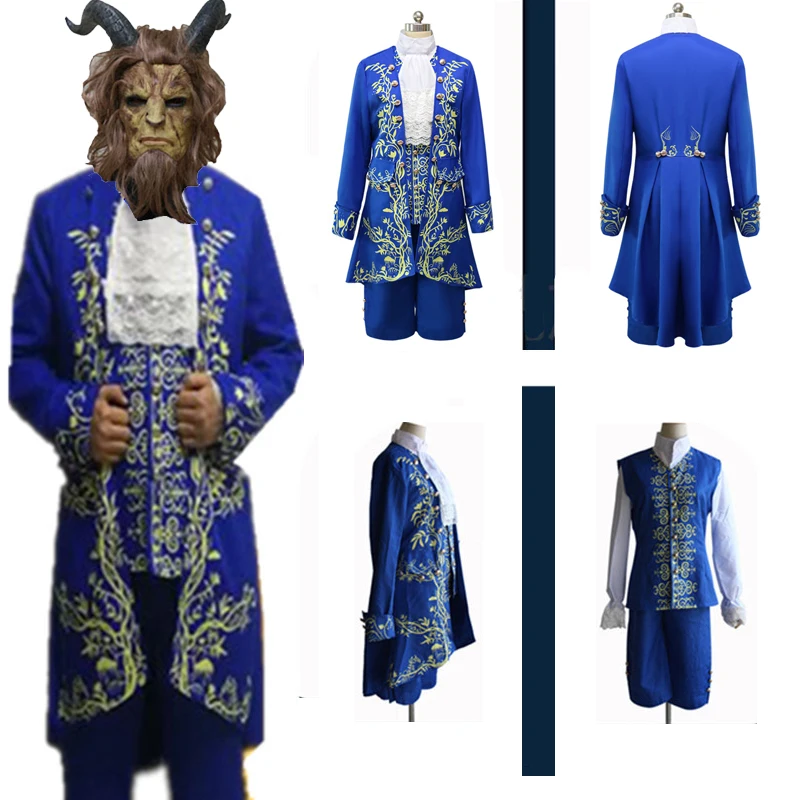 Лидер продаж! Красавица и Чудовище Хэллоуин косплей фантазии костюмы из фильма