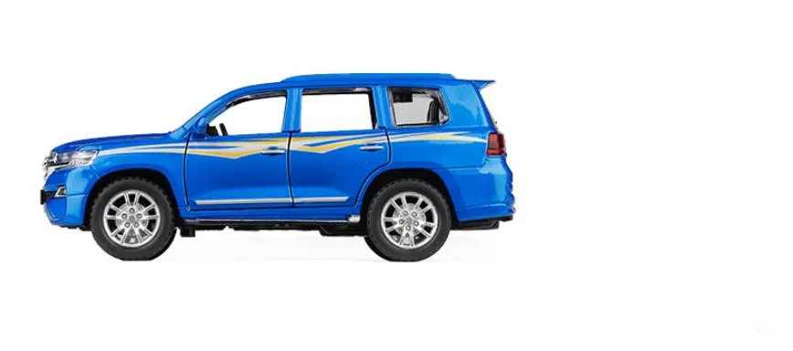 1:32 Toyota overbearing сплав оттяните назад внедорожная модель автомобиля, высокое моделирование 6 дверей открытый звук и свет модель автомобиля