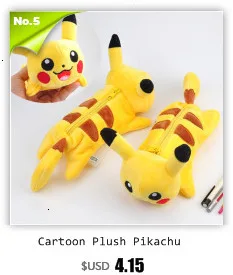 Чехол-карандаш Kawaii Pokemon Pikachu для девочек, вместительный Многофункциональный милый школьный Чехол-карандаш на молнии для офиса и школы