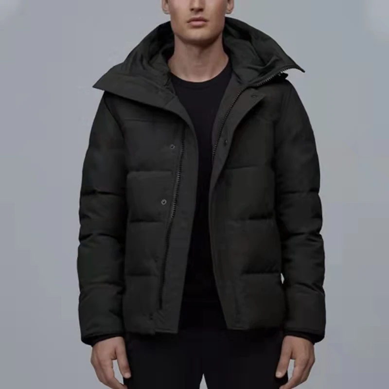 Канадский стиль Классическая теплая Полетная куртка с капюшоном пуховик пальто