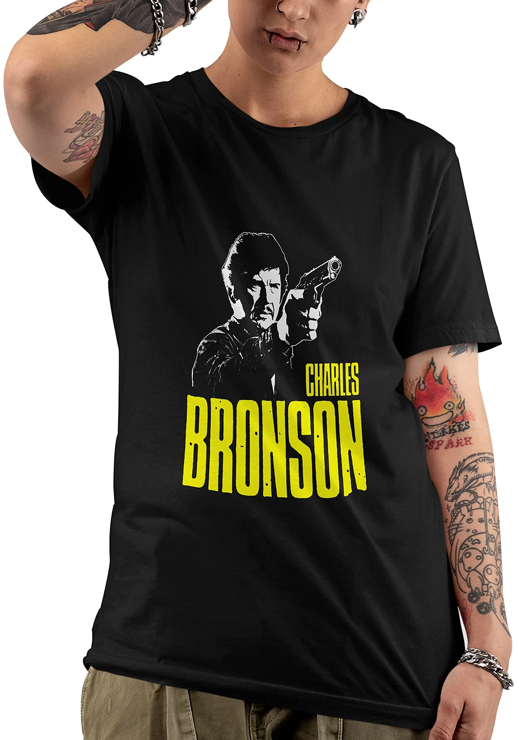 Классическая футболка унисекс Charles Bronson | Мужская одежда